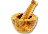 GGP OLIVE WOOD 20CM MORTAR & PESTLE